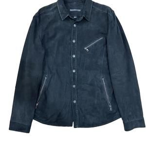 John Varvatos KADD Suede Leather Shirt Jacket Size 50
